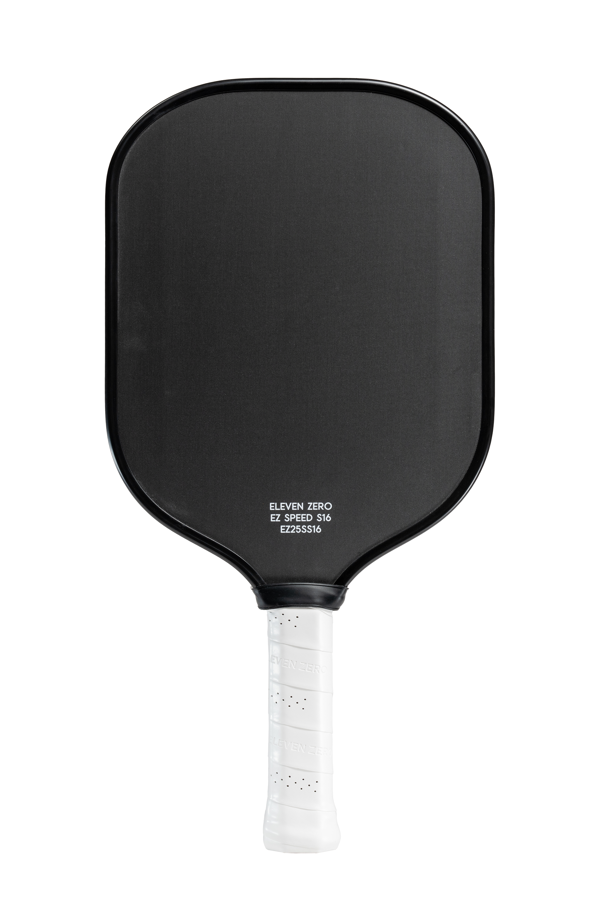 Studio shot of the Project Zero - EZ Speed S16 blackout paddle without a background. Front view.