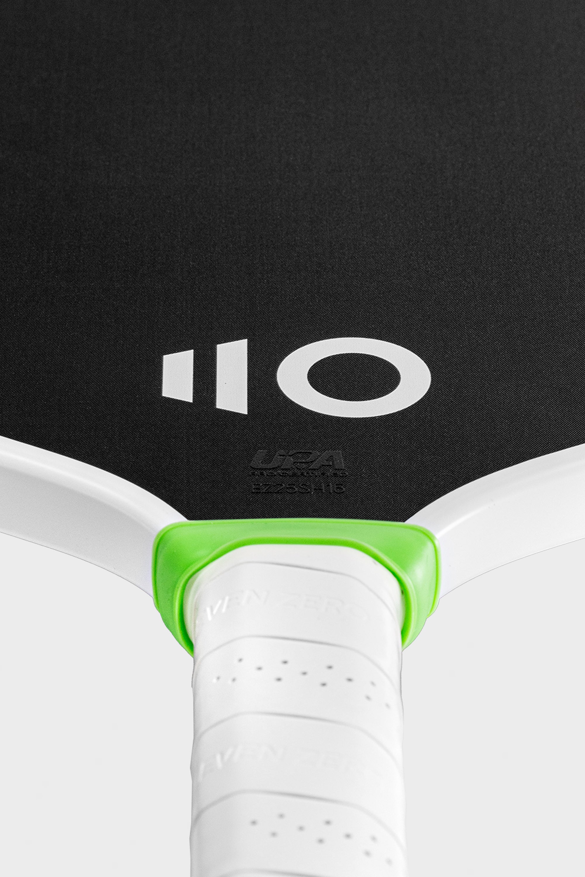 Studio shot of the EZ Speed H16 with a white background. Certification detail.