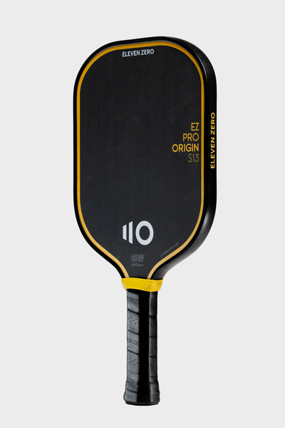 Studio shot of the Project Zero - EZ Pro Origin S13 blackout paddle with a white background. Left angled.