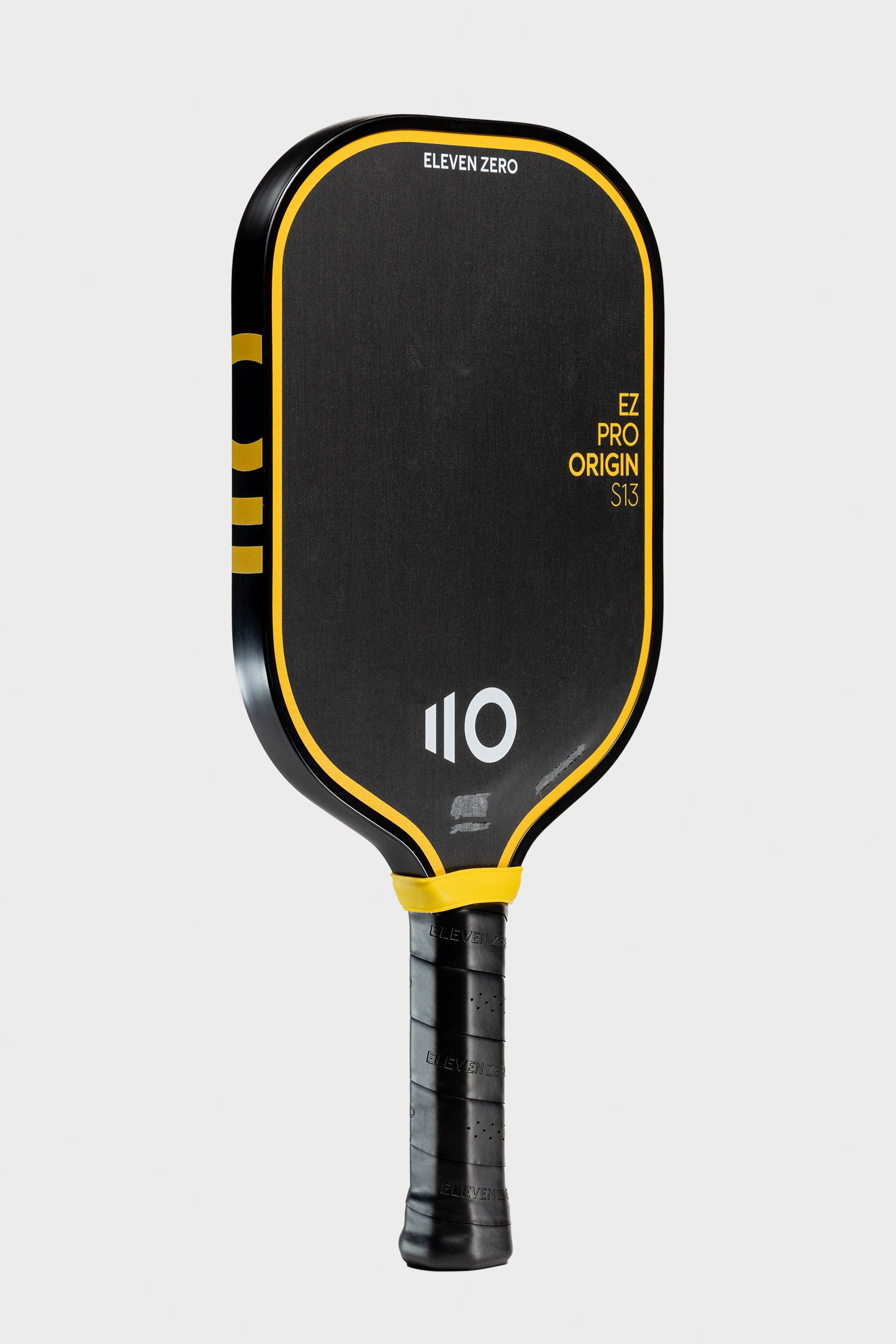Studio shot of the Project Zero - EZ Pro Origin S13 blackout paddle with a white background. Right angled.