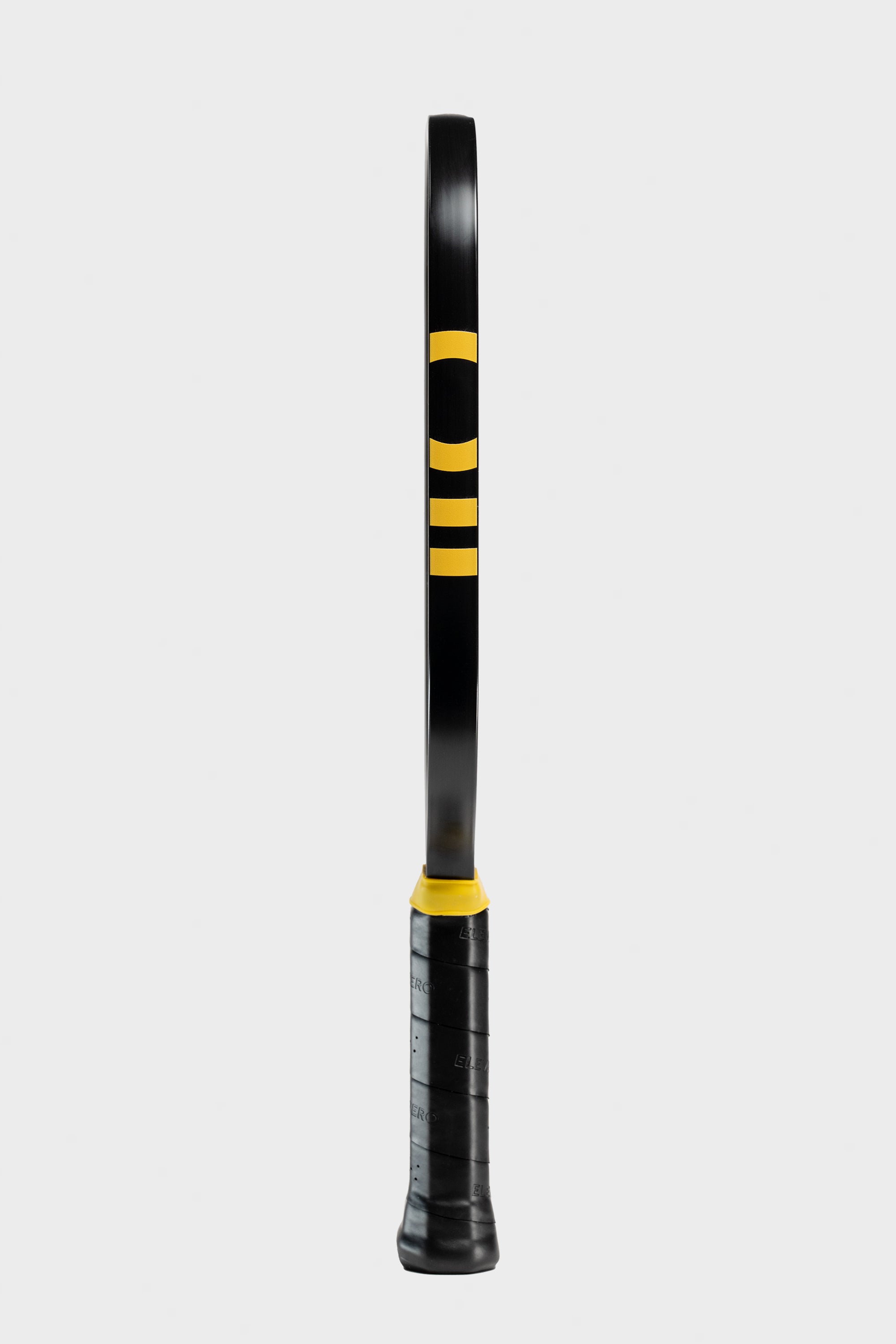 Studio shot of the Project Zero - EZ Pro Origin S13 blackout paddle with a white background. Side view.