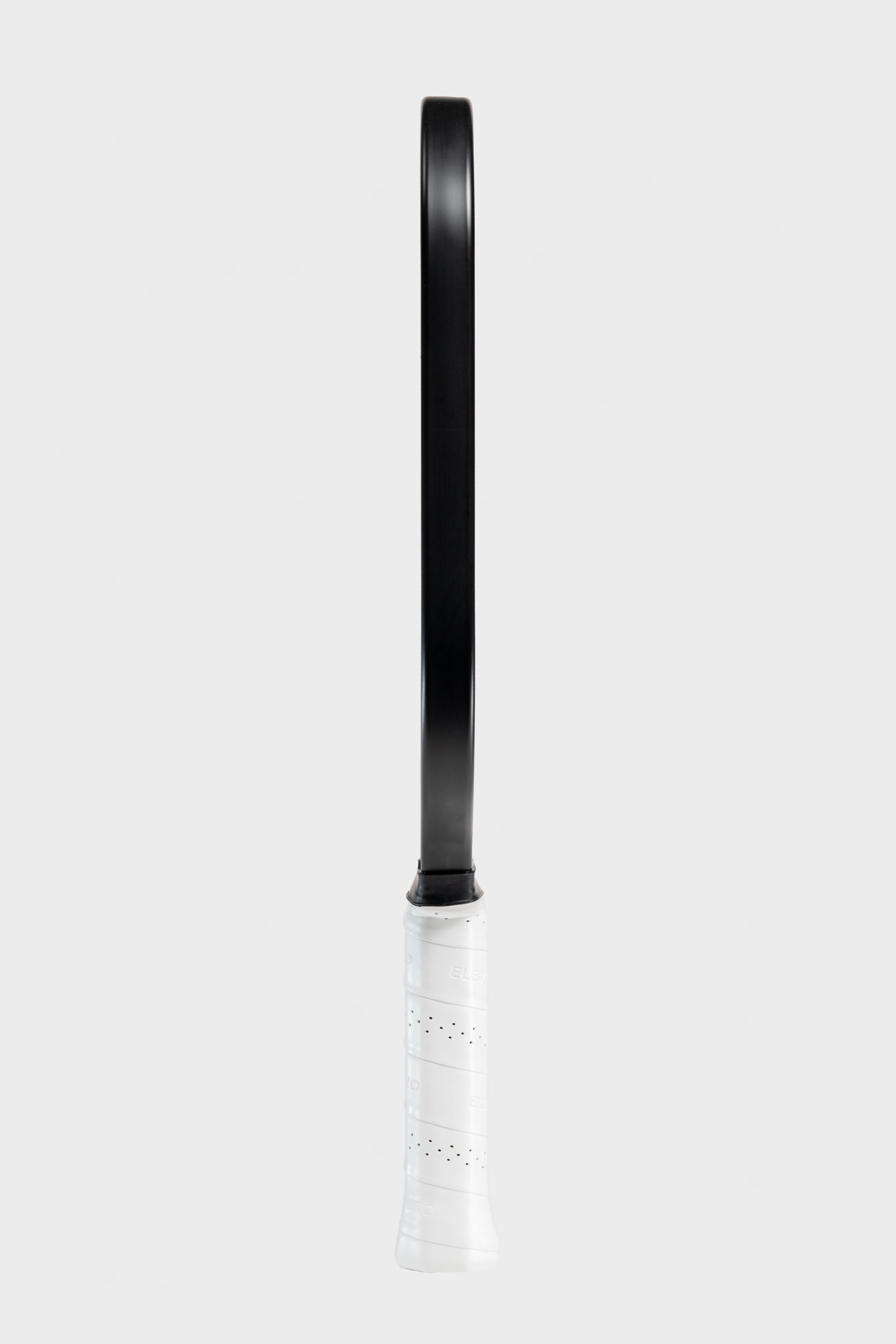 Studio shot of the Project Zero - EZ Speed H14 blackout paddle with a white background. Side view.
