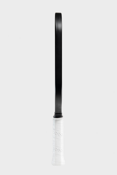 Studio shot of the Project Zero - EZ Speed H14 blackout paddle with a white background. Side view.