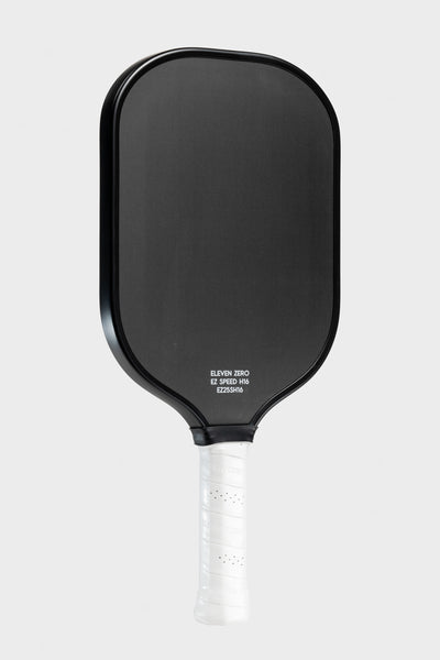 Studio shot of the Project Zero - EZ Speed H16 blackout paddle with a white background.  Right angled.