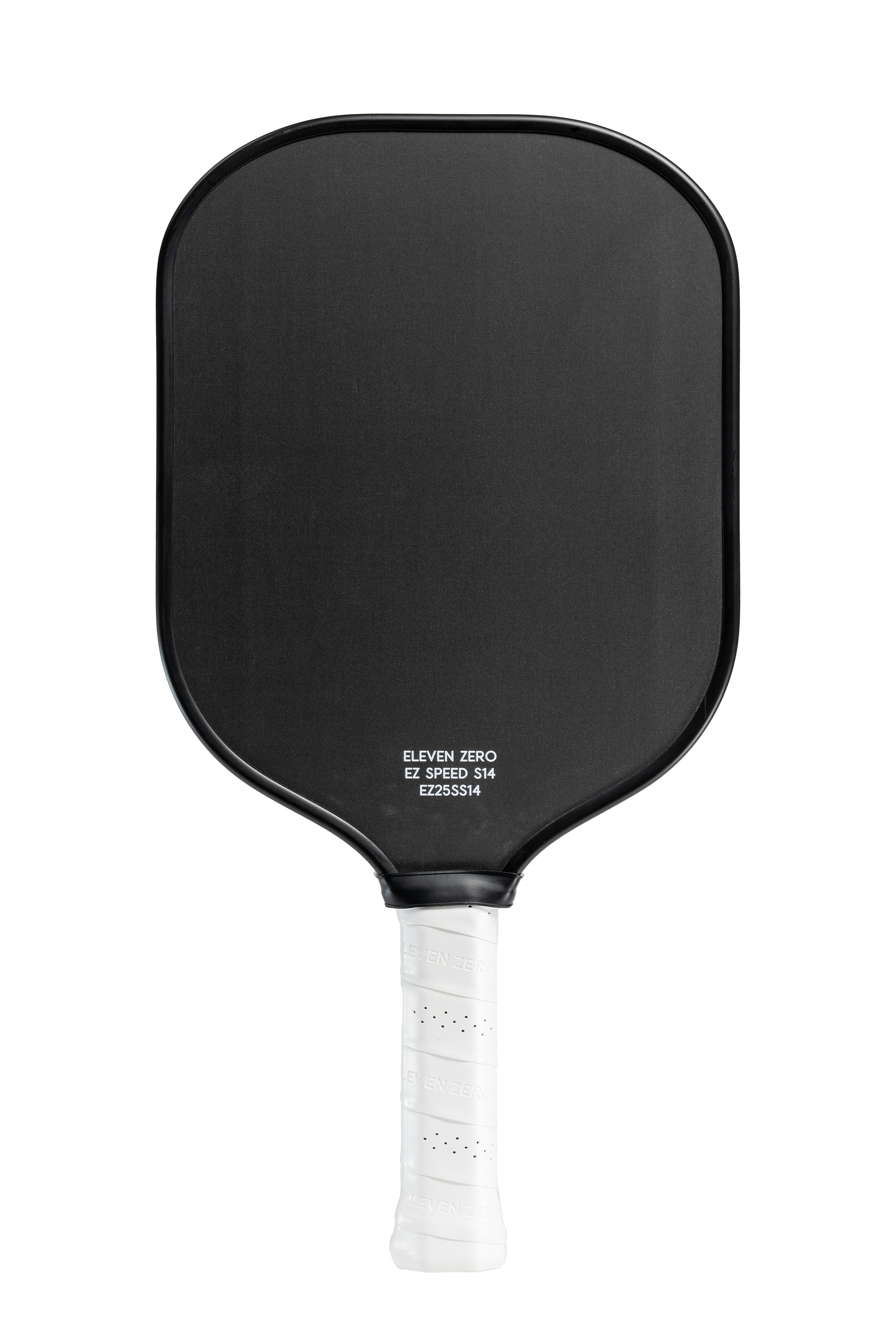 Studio shot of the Project Zero - EZ Speed S14 blackout paddle without a background. Front view.