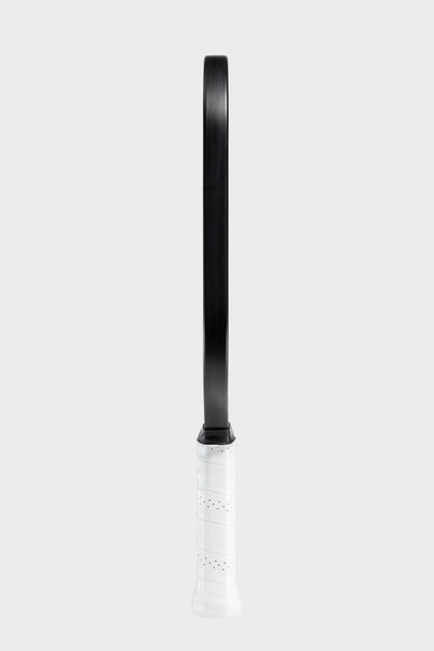 Studio shot of the Project Zero - EZ Speed S14 blackout paddle with a white background. Side view.