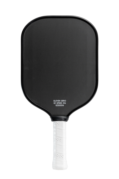 Studio shot of the Project Zero - EZ Speed S16 blackout paddle without a background. Front view.