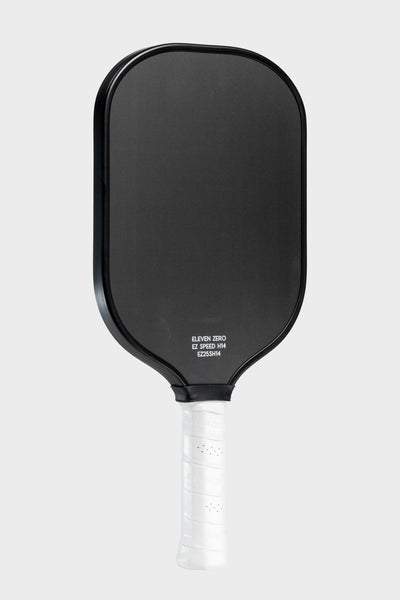 Studio shot of the Project Zero - EZ Speed H14 blackout paddle with a white background. Right angled.