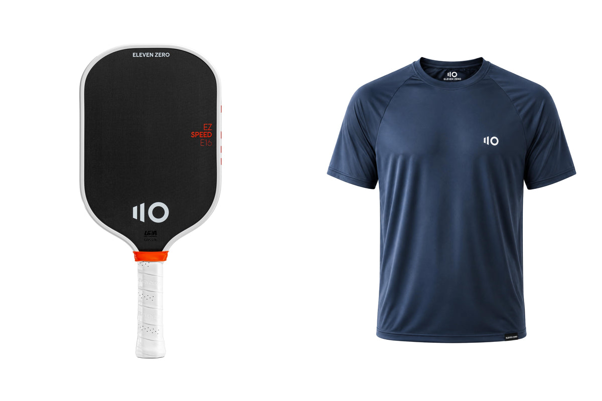 EZ Speed E16 paddle with navy performance tee