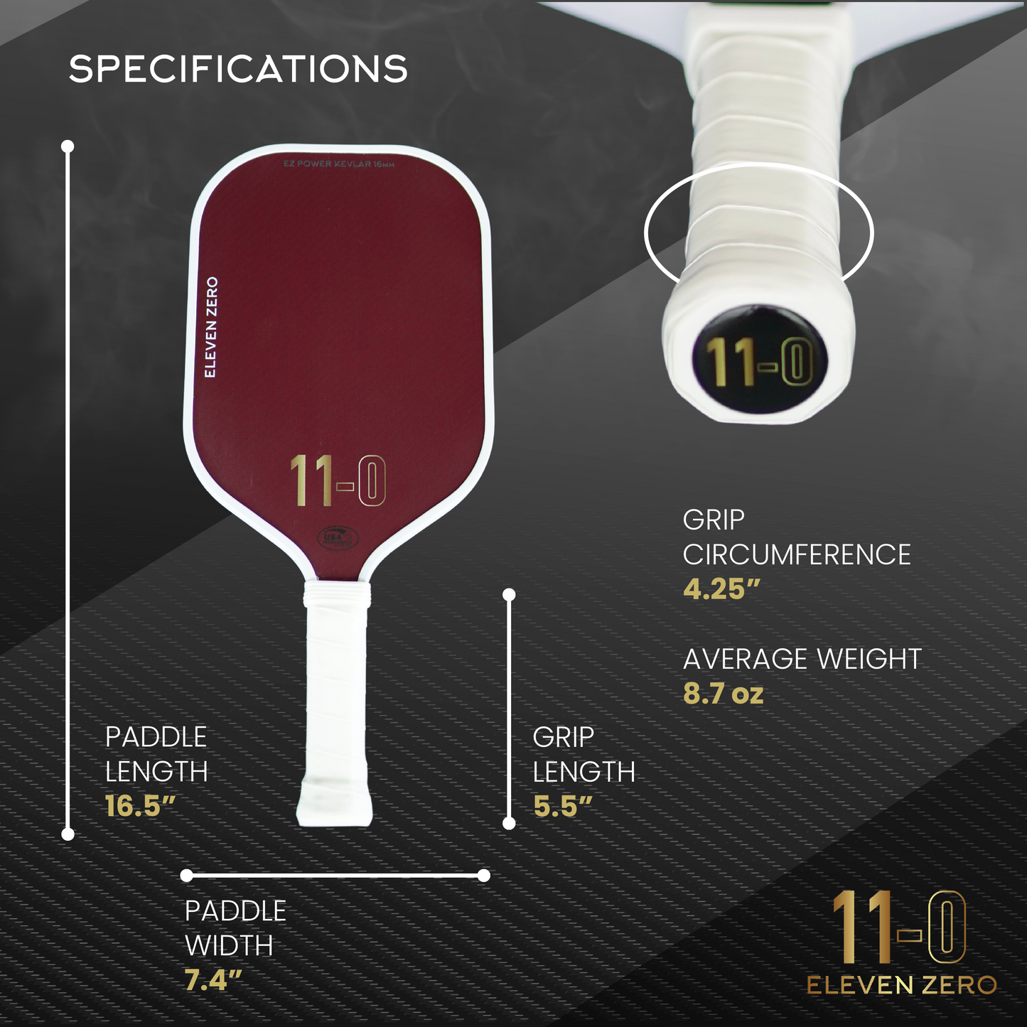 EZ Power Kevlar 16mm Pickleball Paddle