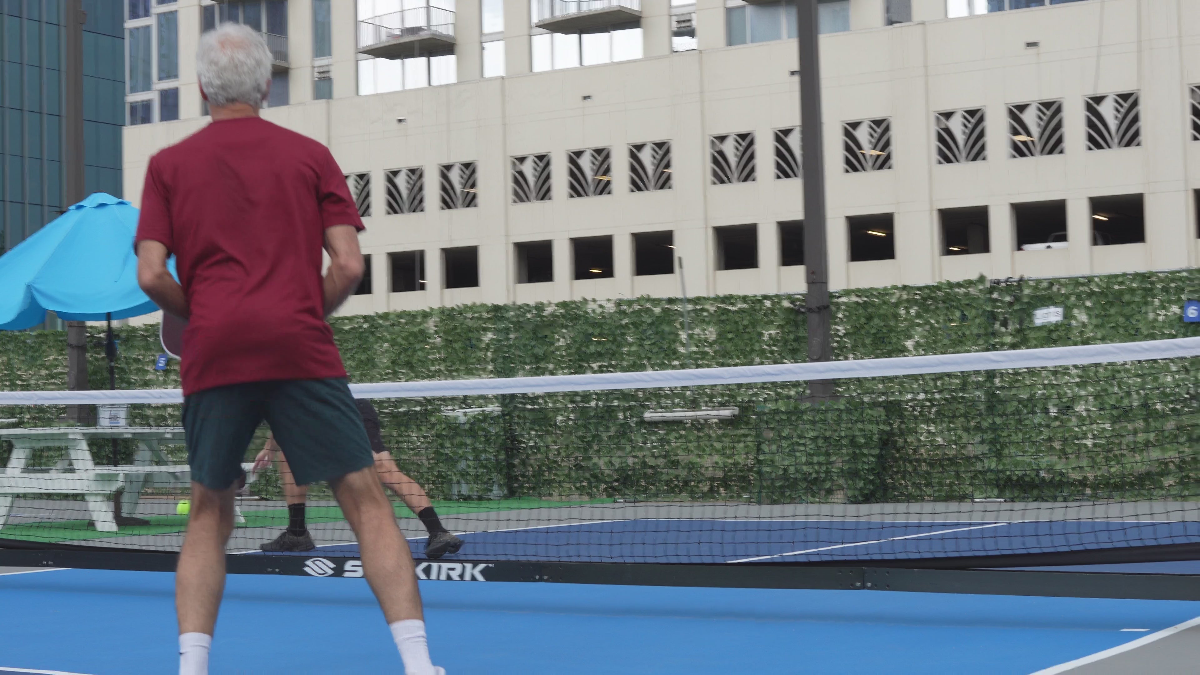 Load video: Friendly pickleball match.